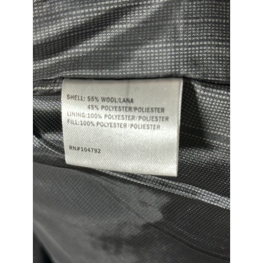 Men’s Peacoat Wool Blend Gray Large Lined Military Style Jacket Domini Preppy - Picture 4 of 9
